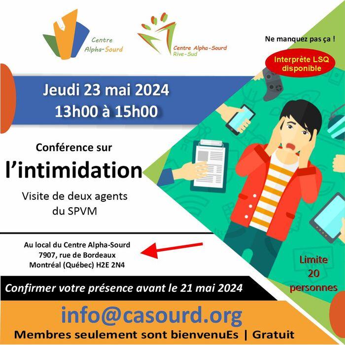 Conférence sur l'intimidation