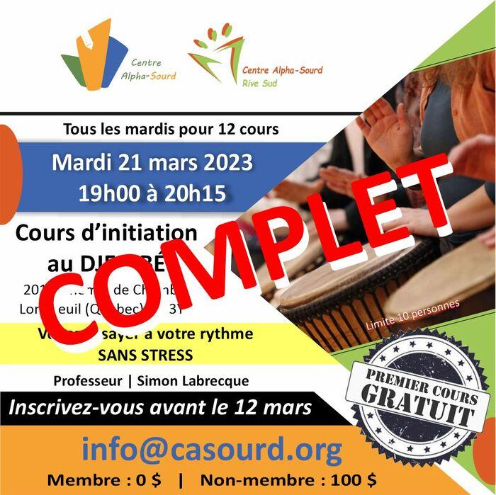 Cours d'initiation au DJEMBÉ