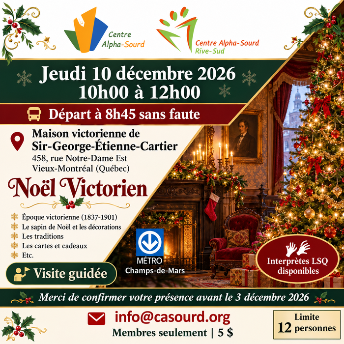 Visite Maison victorienne de Sir-George-Étienne-Cartier